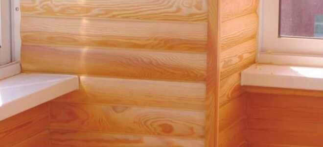 Отделка балкона блок хаусом