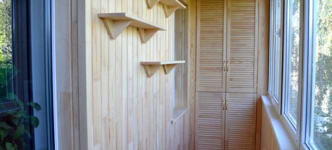 Отделка балкона под дерево панелями ПВХ/МДФ, деревянной вагонкой