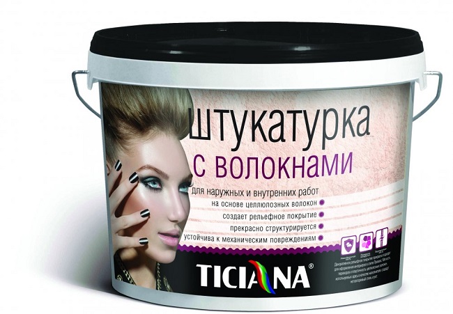 декоративная штукатурка на основе растительных волокон 