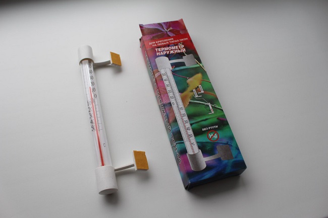 термометр на липучках на пластиковое окно