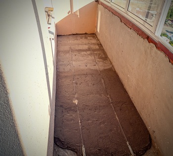 бетонная стяжка на балконе бетонная стяжка на балконе