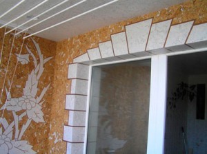 отделать пробковыми листами балкон